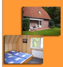 Der Garten und ein Schlafzimmer